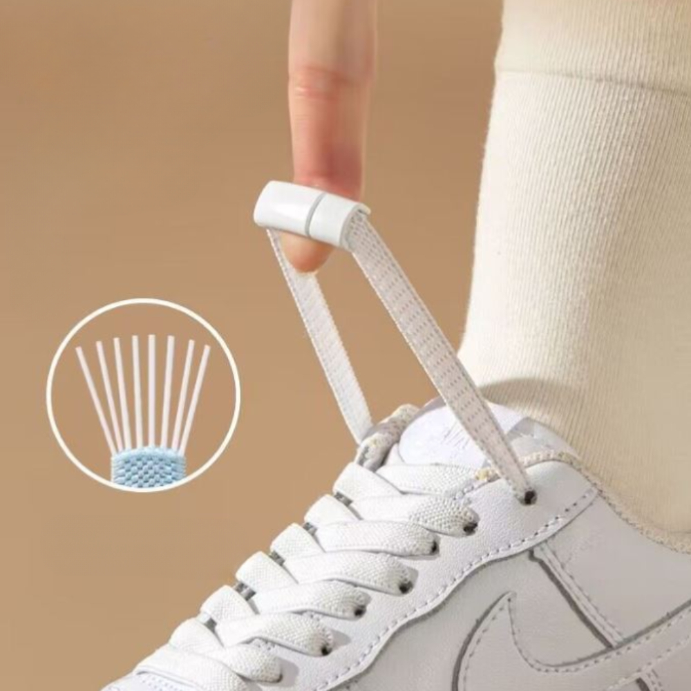 고탄성 매듭없는 버클형 신발끈 고무줄 운동화끈 어린이 운동화끈 세트