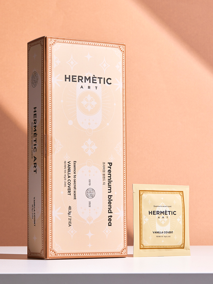 에르메틱 아트 프리미엄 블렌드 티 바닐라 코버트 21티백 선물용