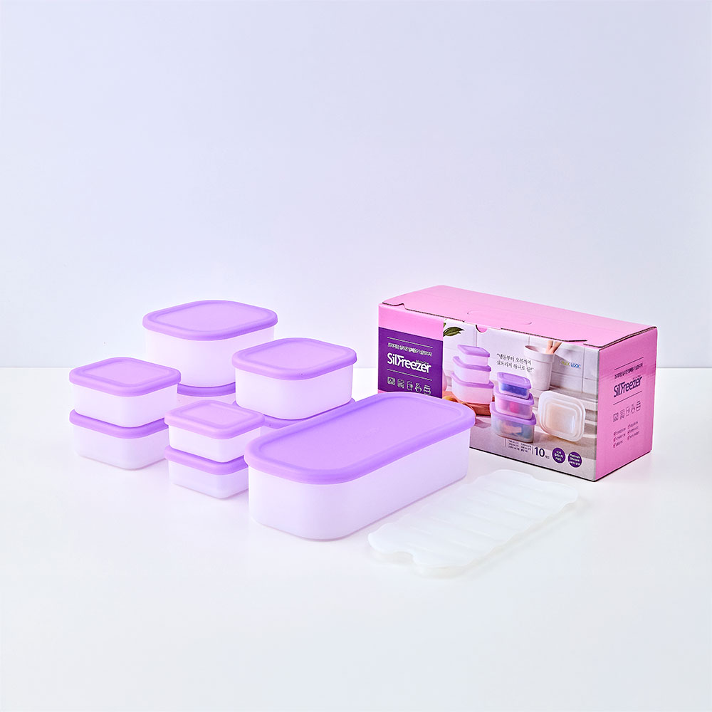 플렉스앤락 국산 플래티넘 실리콘 반투명 밀폐용기 실프리저 혼합용량 마스터팩