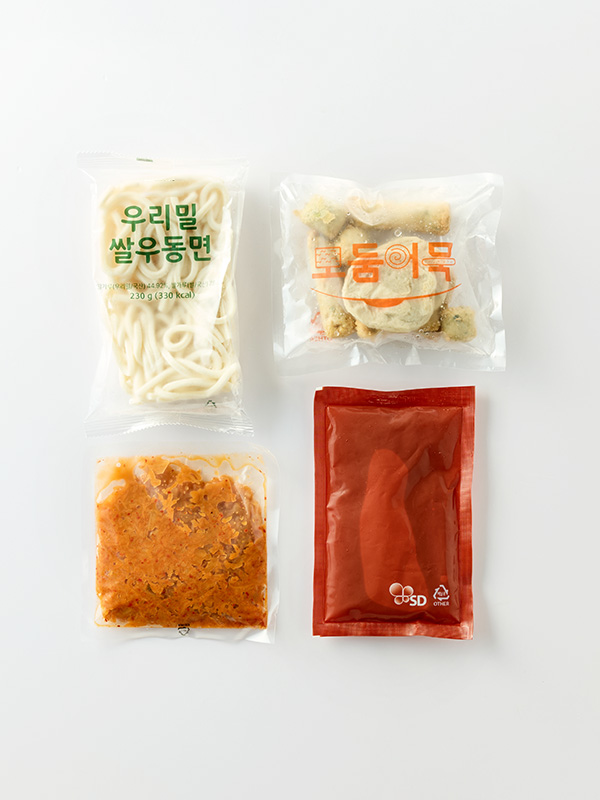 [입점특가] 우리밀쌀 김치어묵우동 (650g)