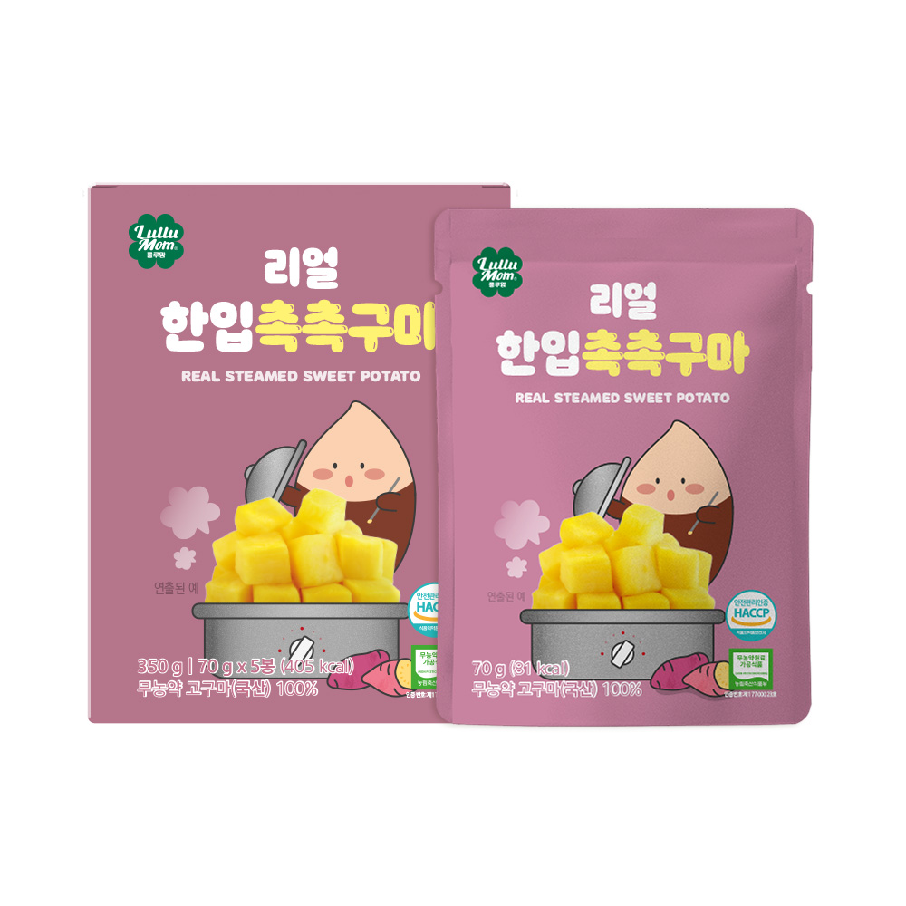 [룰루맘] 리얼 한입 촉촉구마 1박스(50g X 5봉)