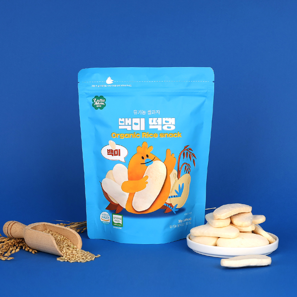 [룰루맘] 유기농 쌀과자 백미 떡뻥 1봉(30g)