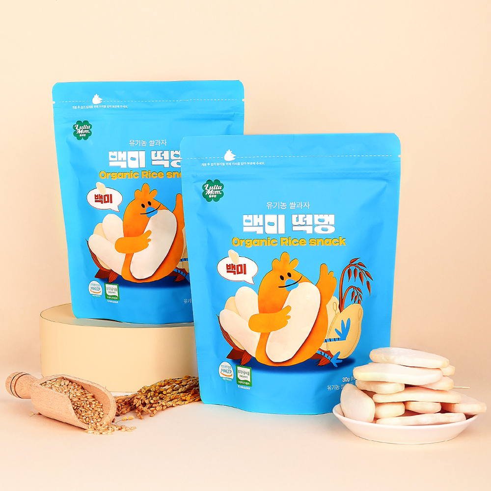 [룰루맘] 유기농 쌀과자 백미 떡뻥 1봉(30g)