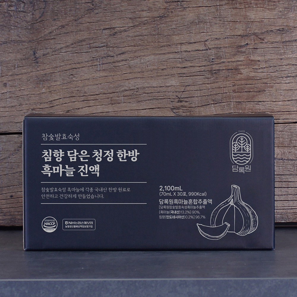 [특가] 침향 담은 청정한방 흑마늘진액 (70mL X 30포) 대표이미지 섬네일