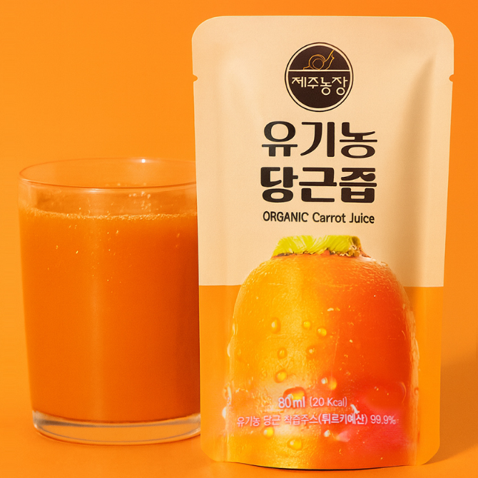 제주농장 유기농 당근즙 (80ml x 30포)