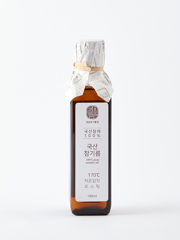 [입점특가] 길음동기름집 국산 참기름(180ml)
