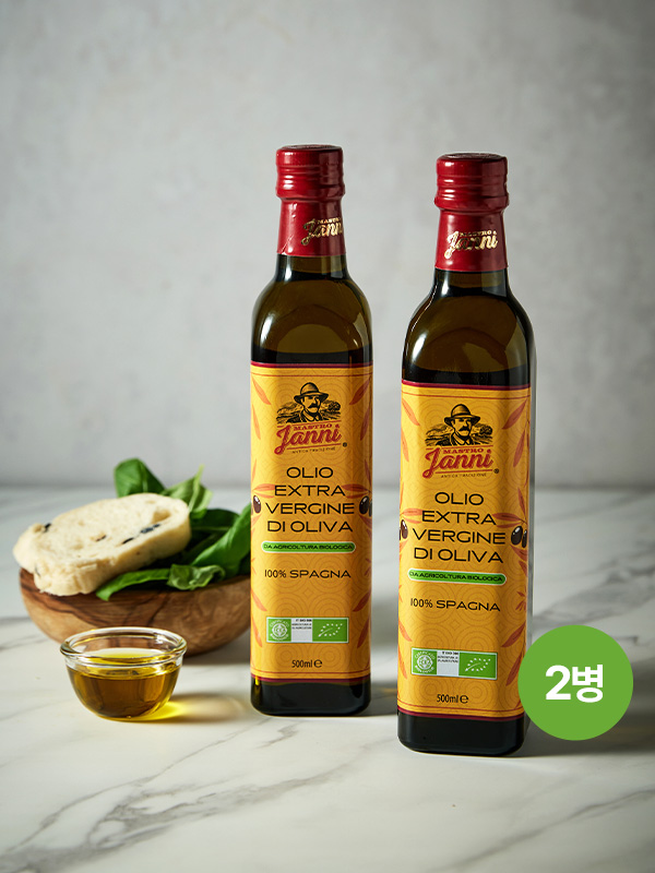 유기농 이안니 엑스트라버진 올리브오일 (500ml×2병)
