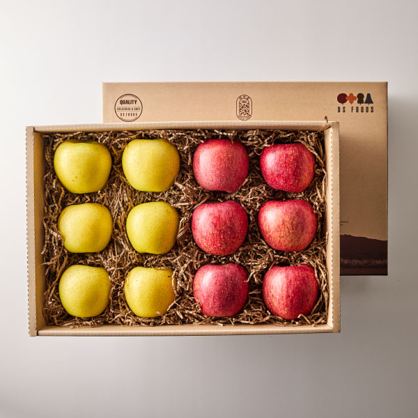 [추석선물 마음전송]GAP 소백산 희여골 골드혼합세트(4kg 내외/사과6입+골드6입/특대) 대표이미지 섬네일