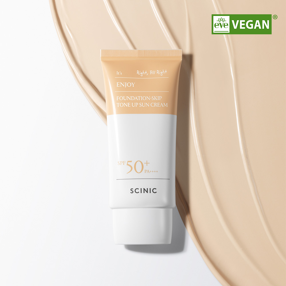 [파데프리/자연스러운 톤보정] 싸이닉 엔조이 파데스킵 톤업 썬크림