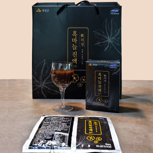 진 의성 흑마늘진액 60ml 30포 흑마늘추출액 93%