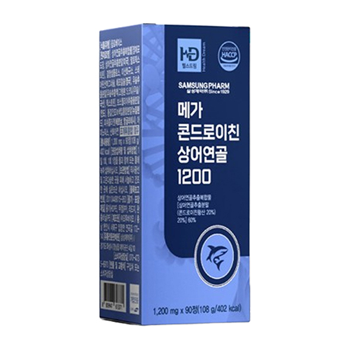 [삼성제약] 메가 콘드로이친 상어연골 1200 90정 (3개월분)