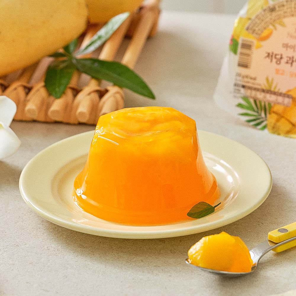 마이노멀 저당 과일푸딩 6개입 (망고, 복숭아)