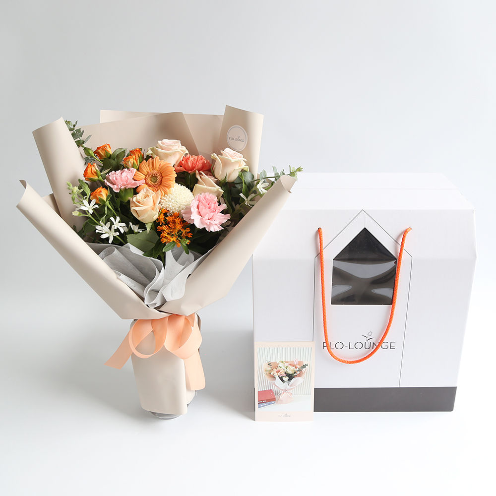 아이러브유 생화꽃다발