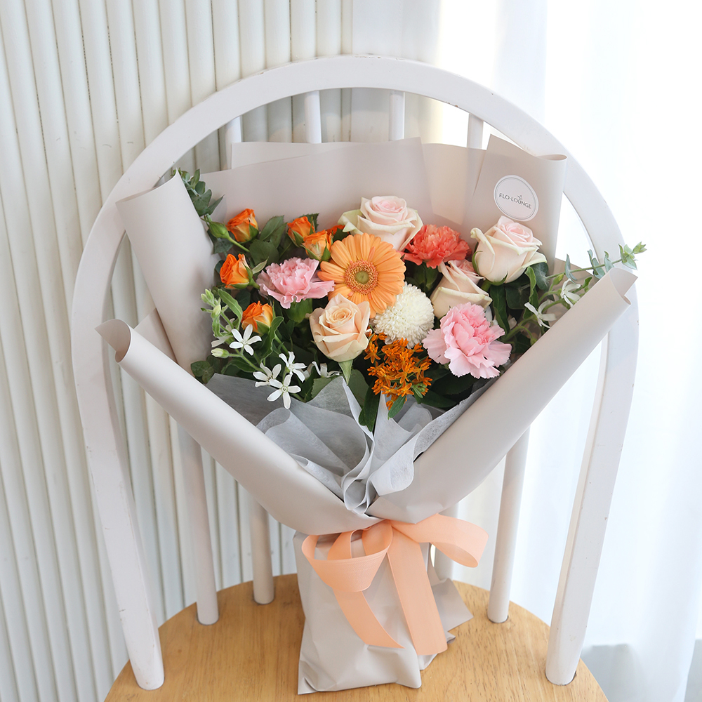 아이러브유 생화꽃다발