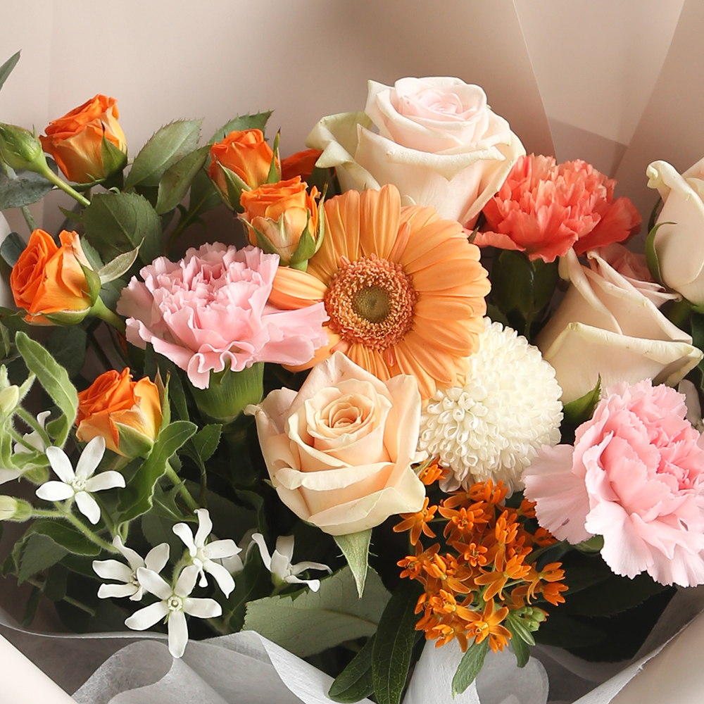 아이러브유 생화꽃다발