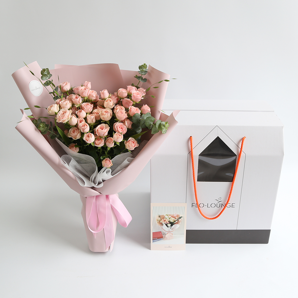 자나장미 생화꽃다발