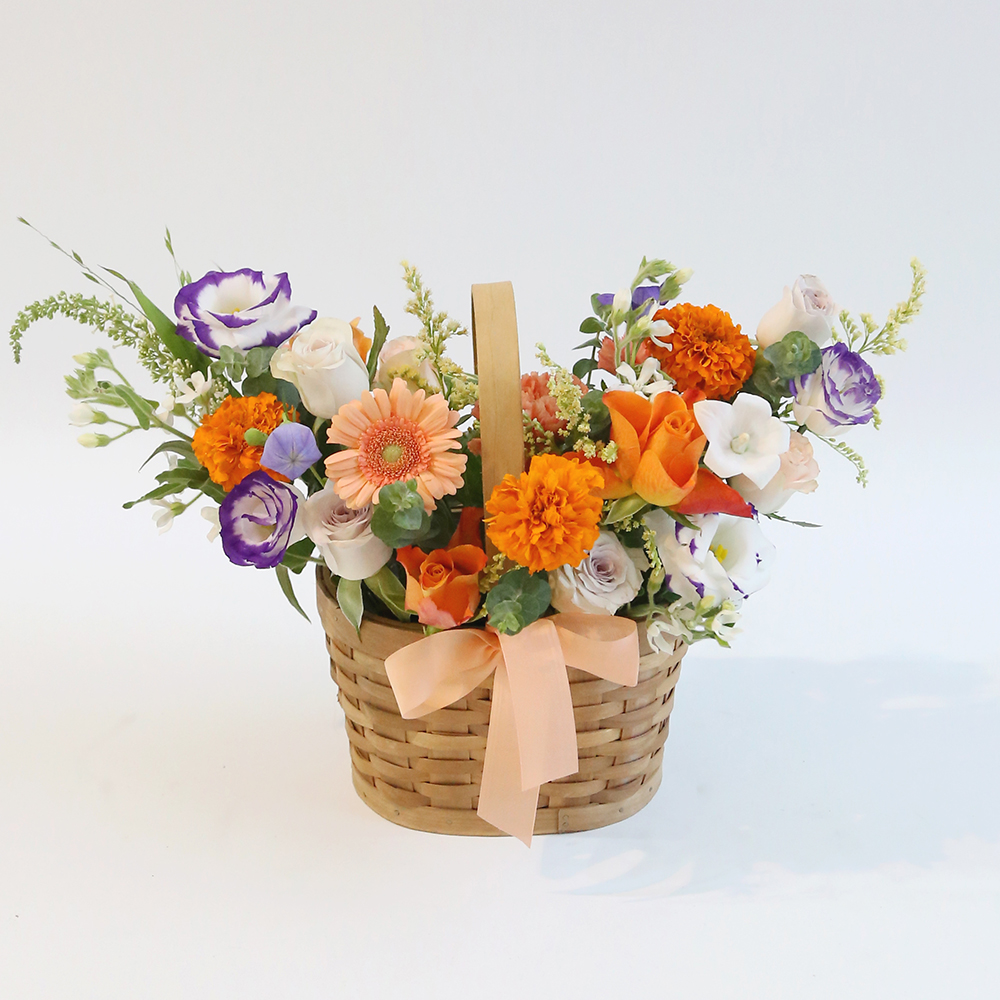 내츄럴 생화꽃바구니