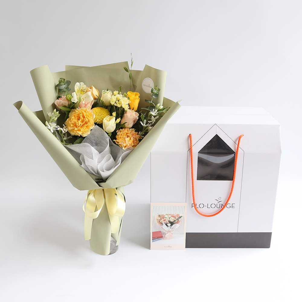 해피선샤인 생화꽃다발