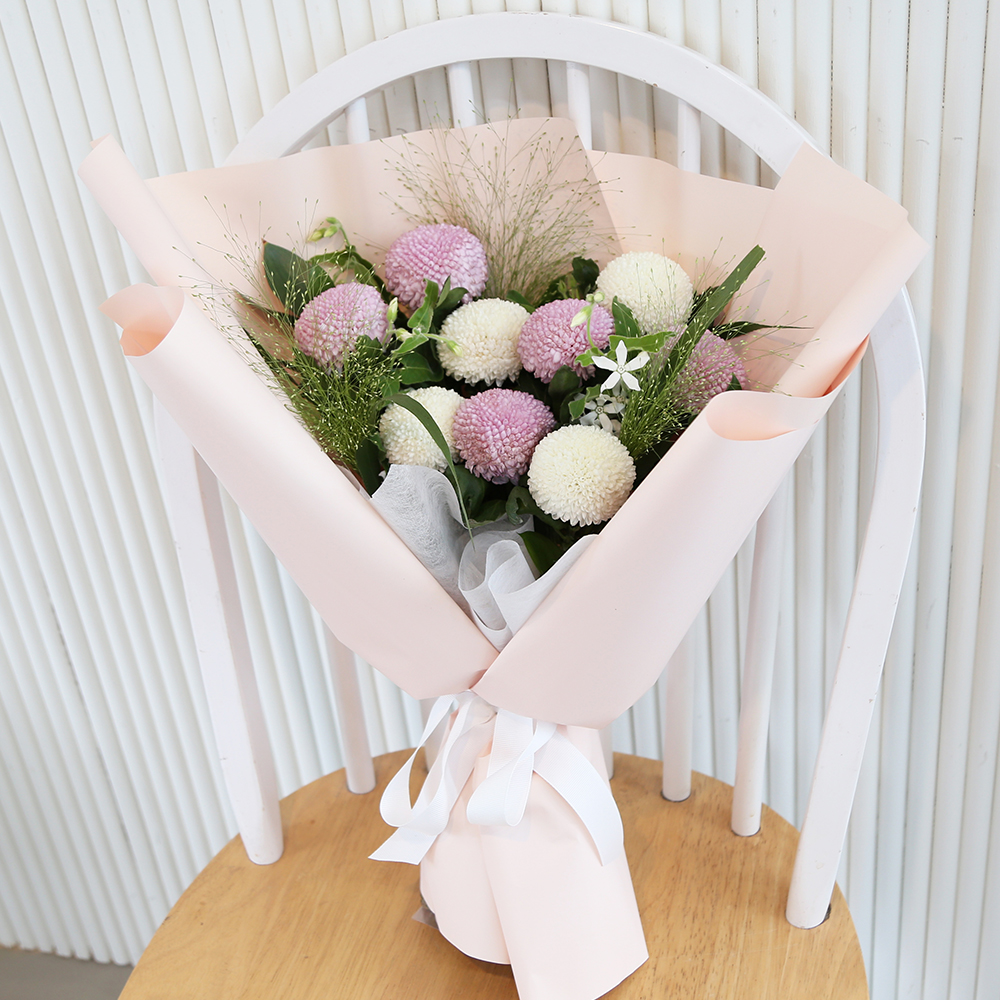 해피퐁퐁 생화꽃다발