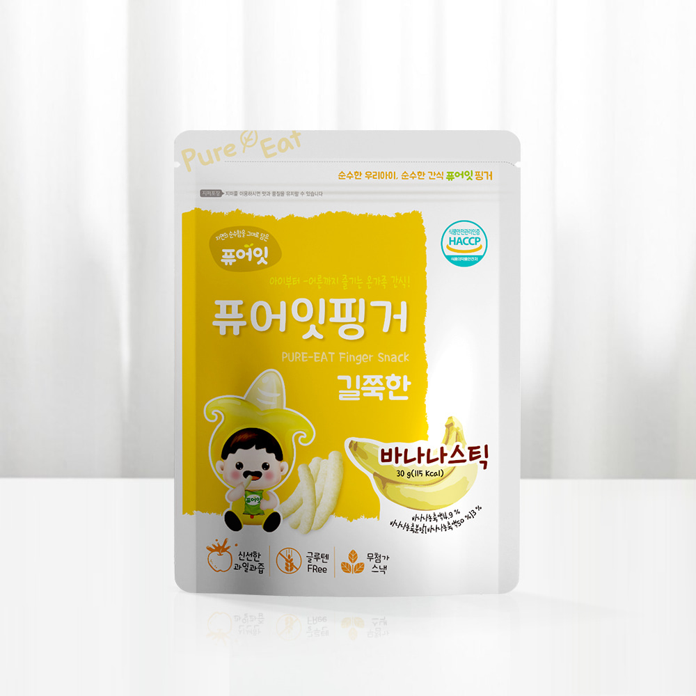 퓨어잇 핑거 길쭉한 바나나스틱 아이과자 간식 대표이미지 섬네일