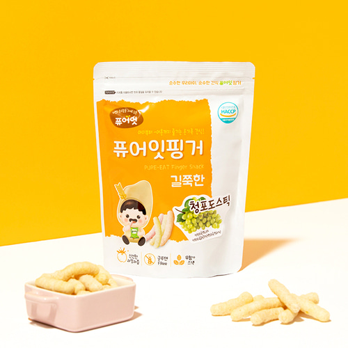 퓨어잇 핑거 길쭉한 청포도스틱 아이과자 간식