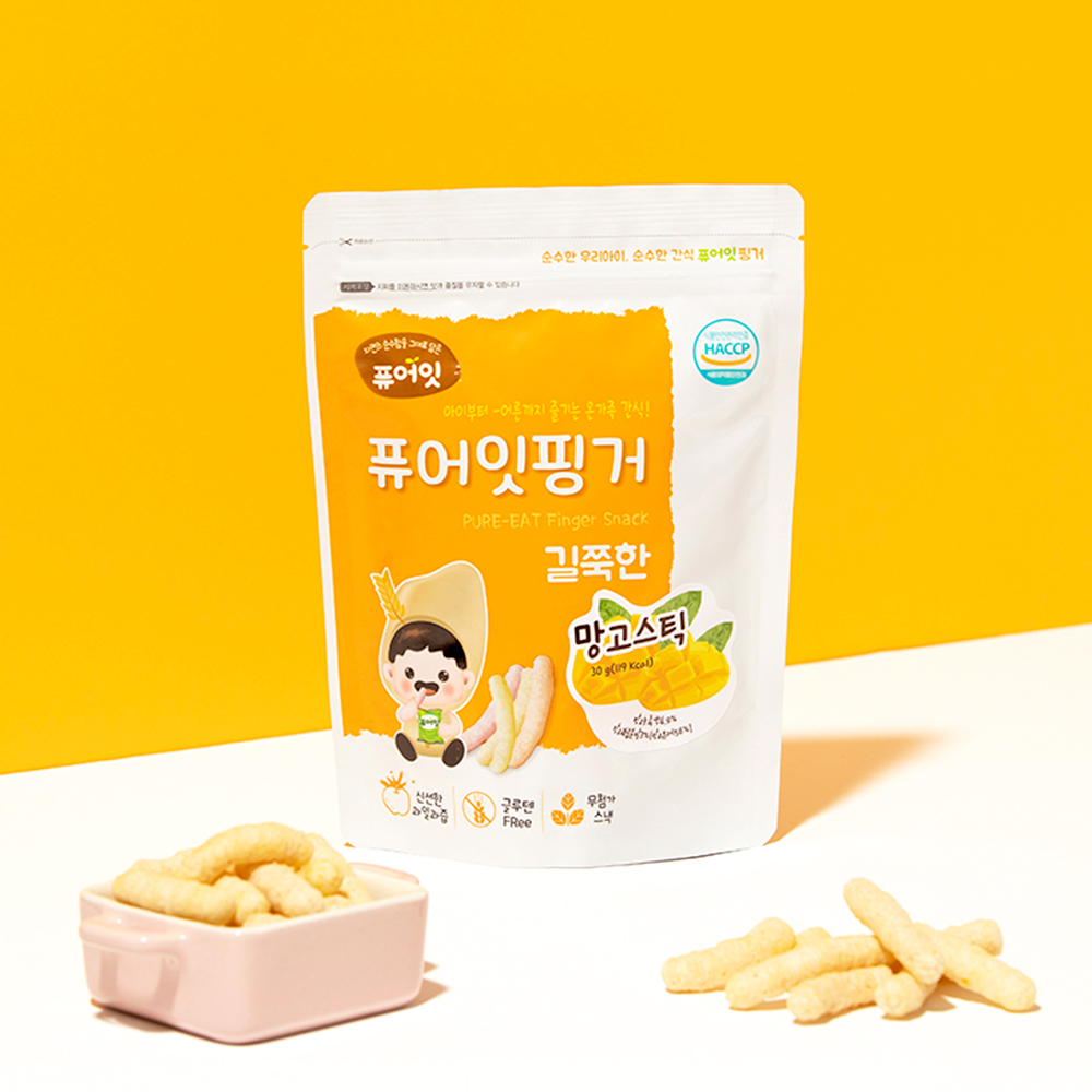 퓨어잇 핑거 길쭉한 망고스틱 아이과자 간식