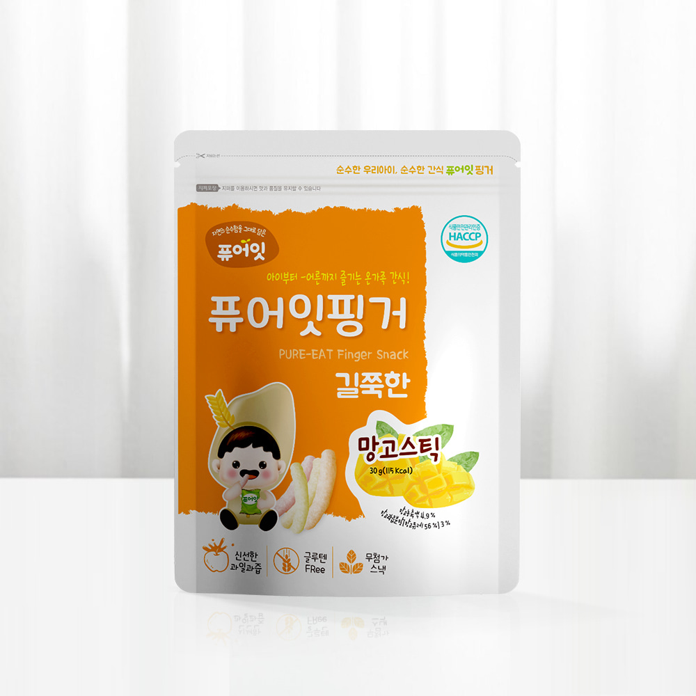 퓨어잇 핑거 길쭉한 망고스틱 아이과자 간식 대표이미지 섬네일