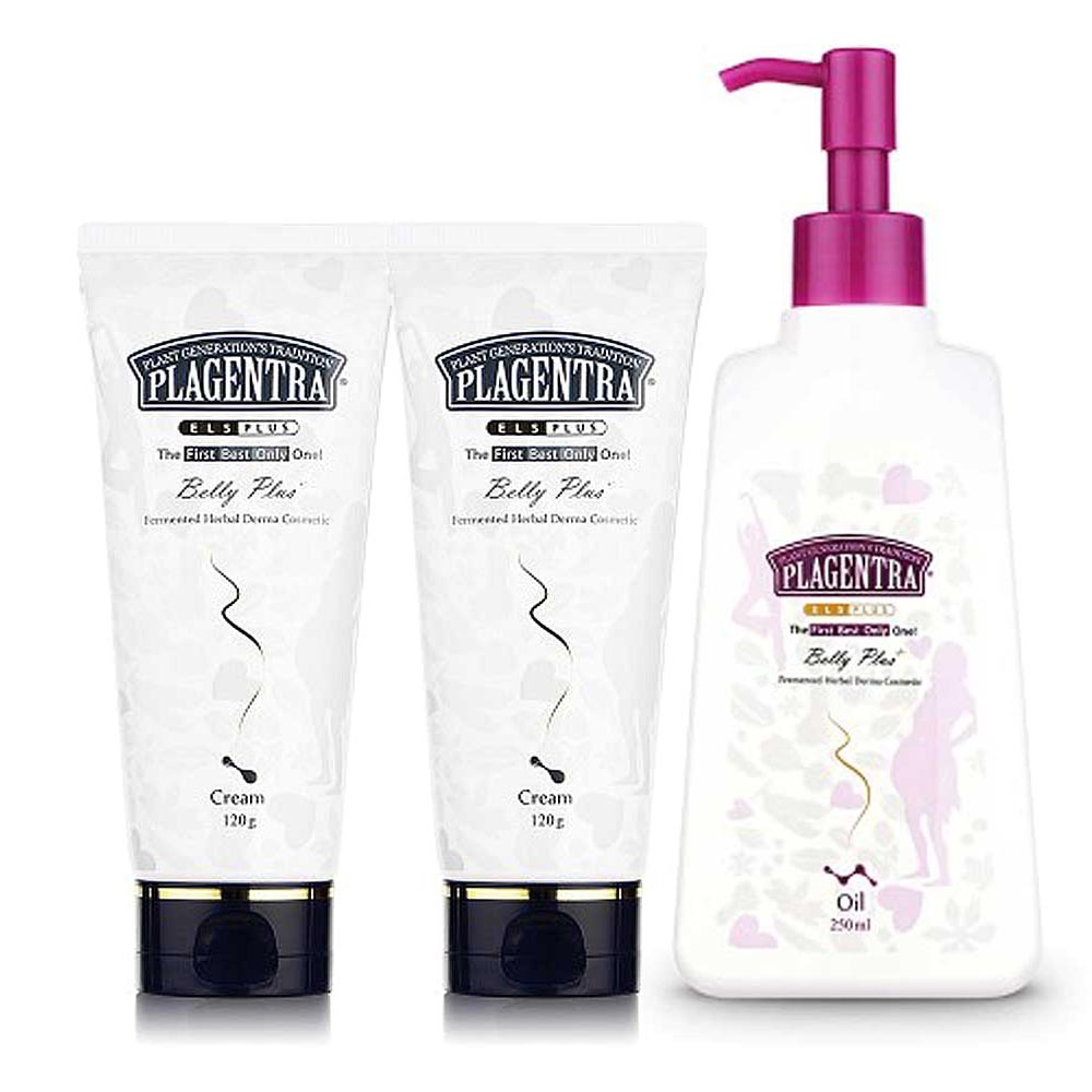 프라젠트라 벨리 크림 Plus 120g x 2개 + 오일 250ml