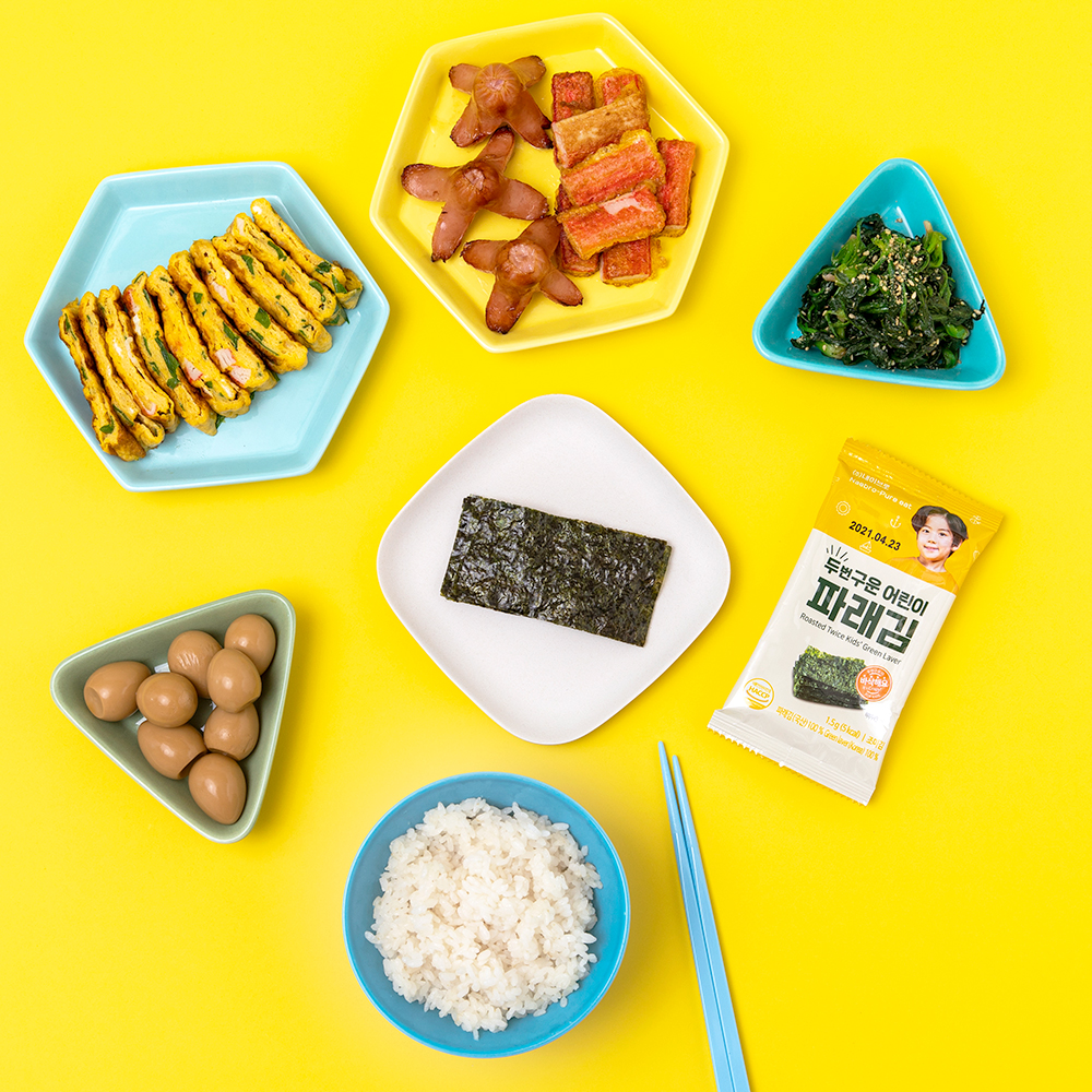 퓨어잇 두번구운 어린이 파래김 무조미 아이반찬 아이김