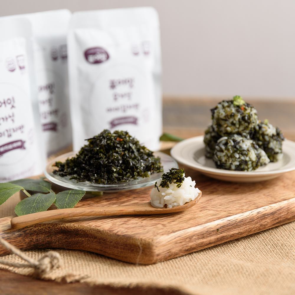 퓨어잇 오가닉 아이김자반 바다와야채 4팩세트 아기 반찬 유기농원초