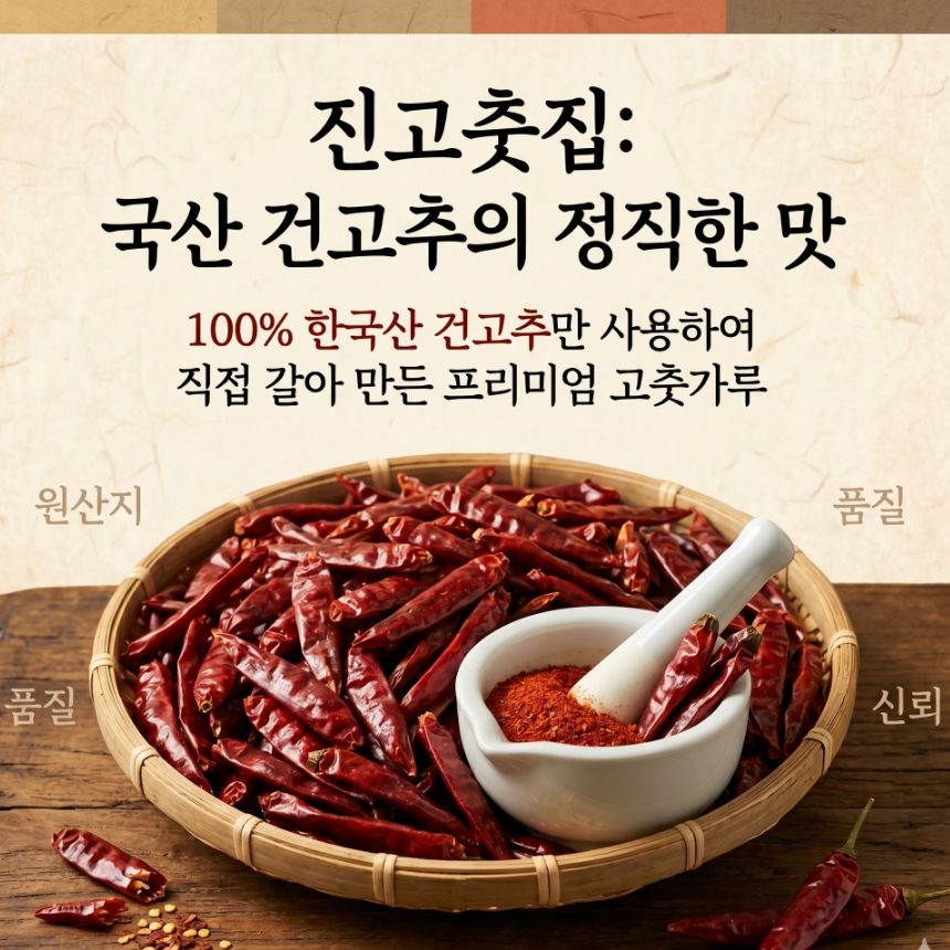 국산 햇고춧가루 태양초 고운고춧가루 300g