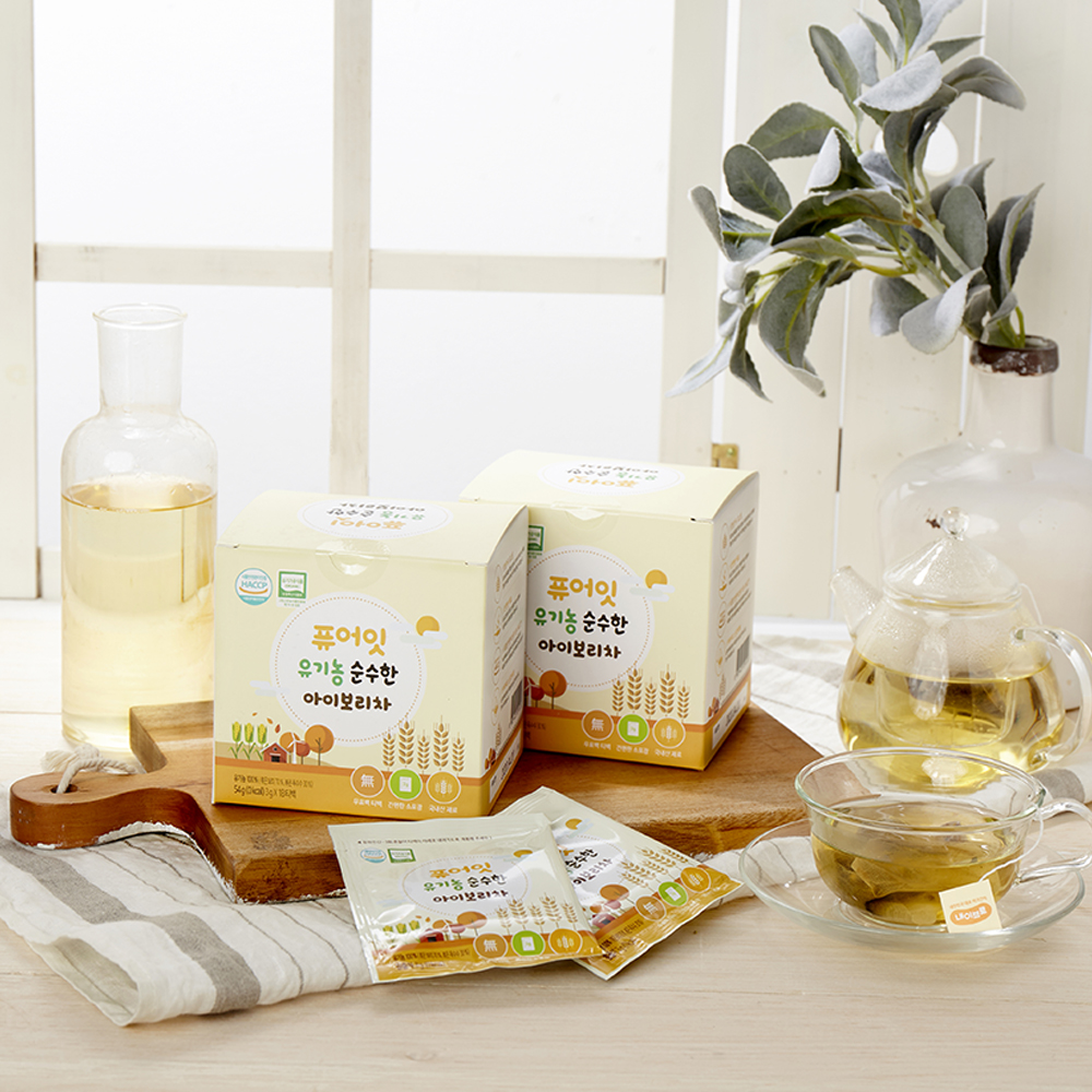 퓨어잇 유기농 순수한 아이보리차 2팩세트 아기 음료 옥수수 티백 베이비워터