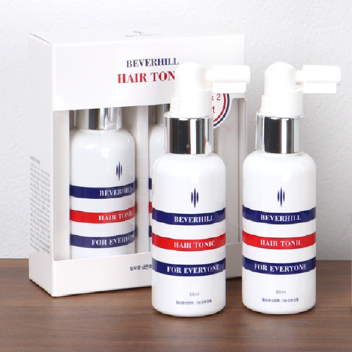 베버힐 헤어토닉 (60mlx2병) 탈모증상완화 두피건강 모발영양
