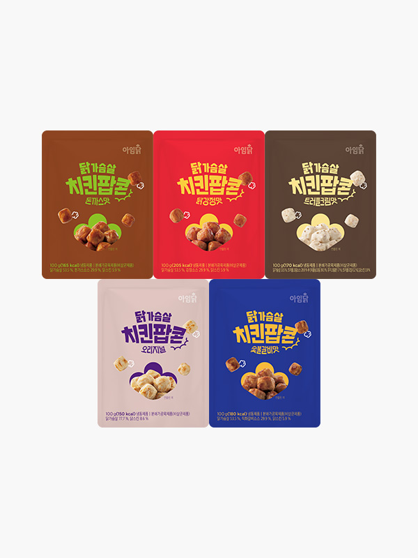 닭가슴살 치킨팝콘 5종 (100g×5팩)