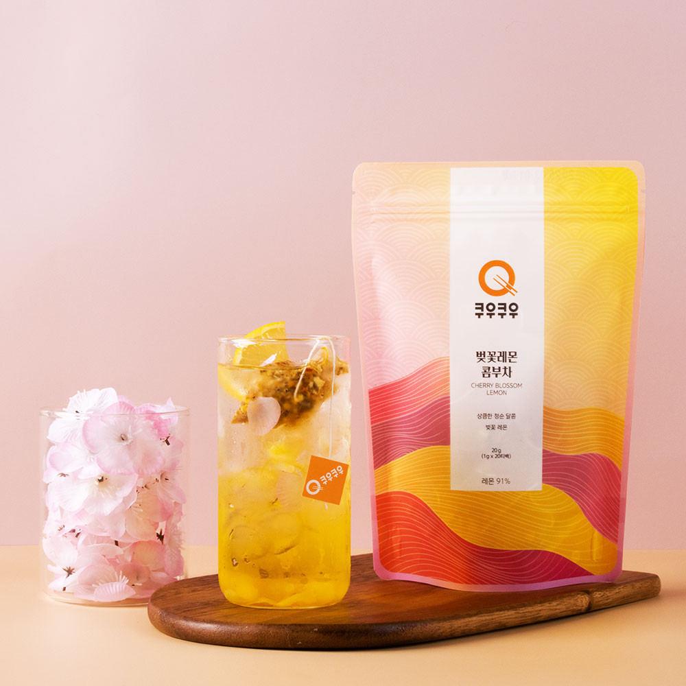 쿠우쿠우 벚꽃레몬 콤부차 (1g x 20티백)