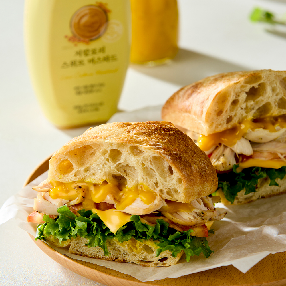 몽크슈 저당 저칼로리 스위트 머스타드 소스 300g