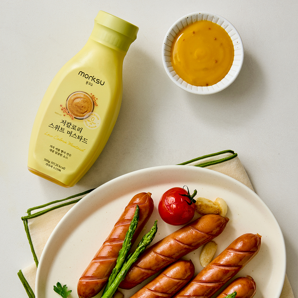 몽크슈 저당 저칼로리 스위트 머스타드 소스 300g