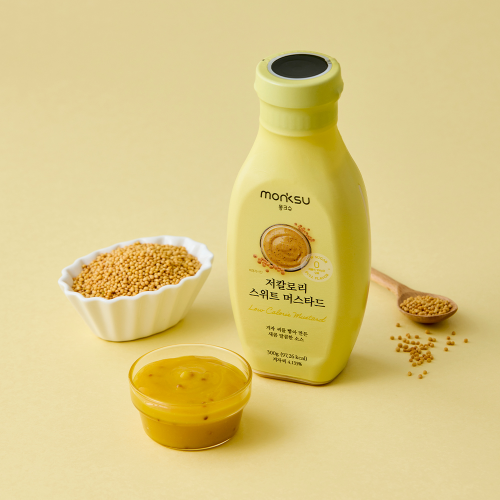 몽크슈 저당 저칼로리 스위트 머스타드 소스 300g