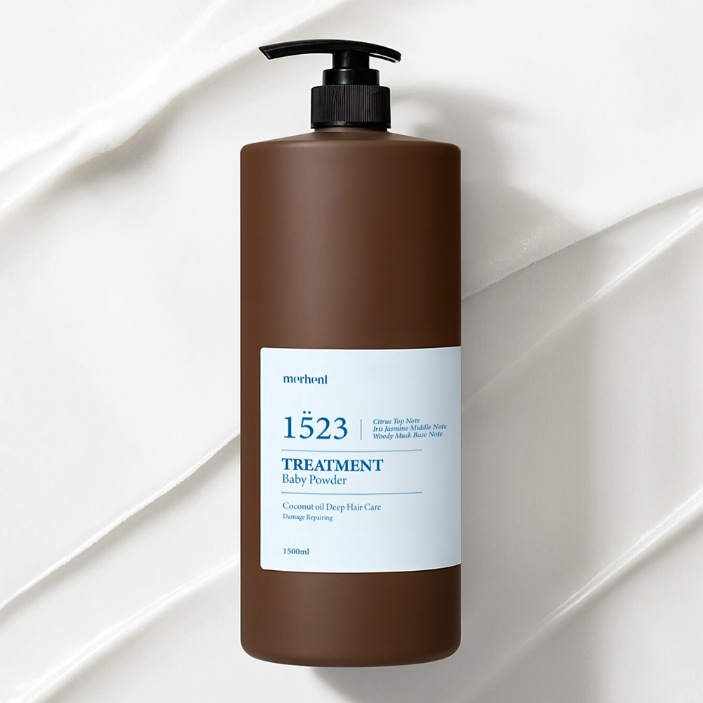 메르헨트 코코넛 대용량 트리트먼트 1500ml 베이비파우더향 미용실 단백질 헤어팩 두피