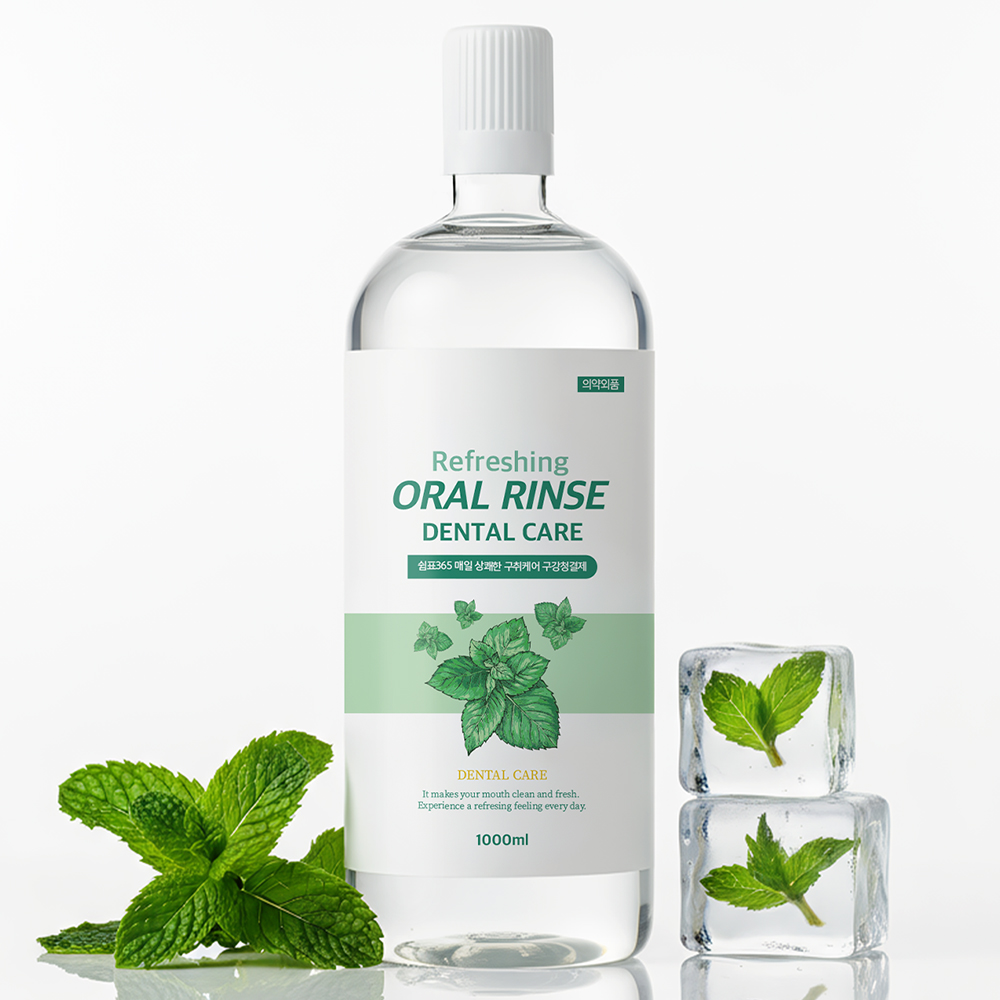 쉼표365 상쾌한 대용량 가글 구강청결제 1000ml 입냄새제거 구취제거