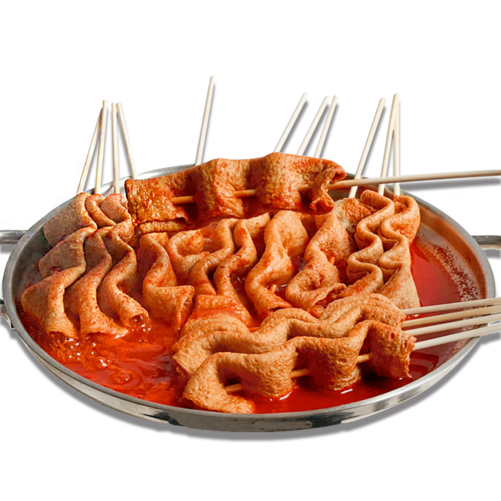 매콤 칼칼 명물 특제 제천 빨간어묵 떡볶이 대구 납작만두 세트
