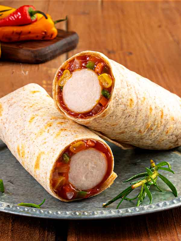 통밀 브리또 바베큐 살사 소시지 120g