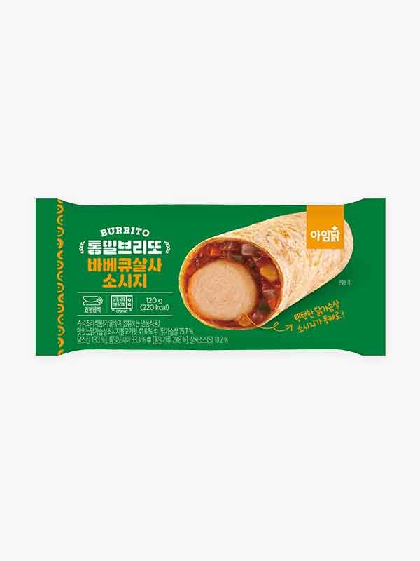 통밀 브리또 바베큐 살사 소시지 120g