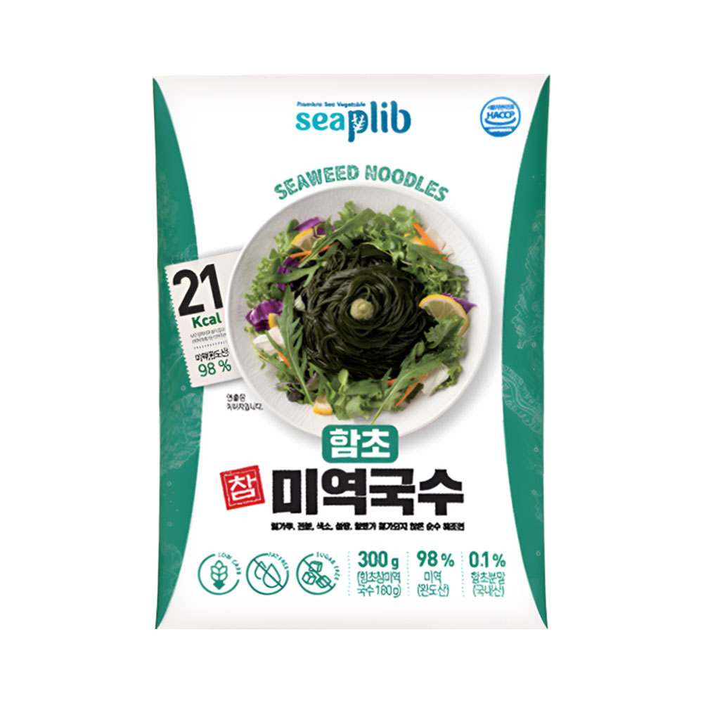 [해미푸드] 함초 참 미역국수 180g 15봉(비빔소스10개 + 메밀소스5개)