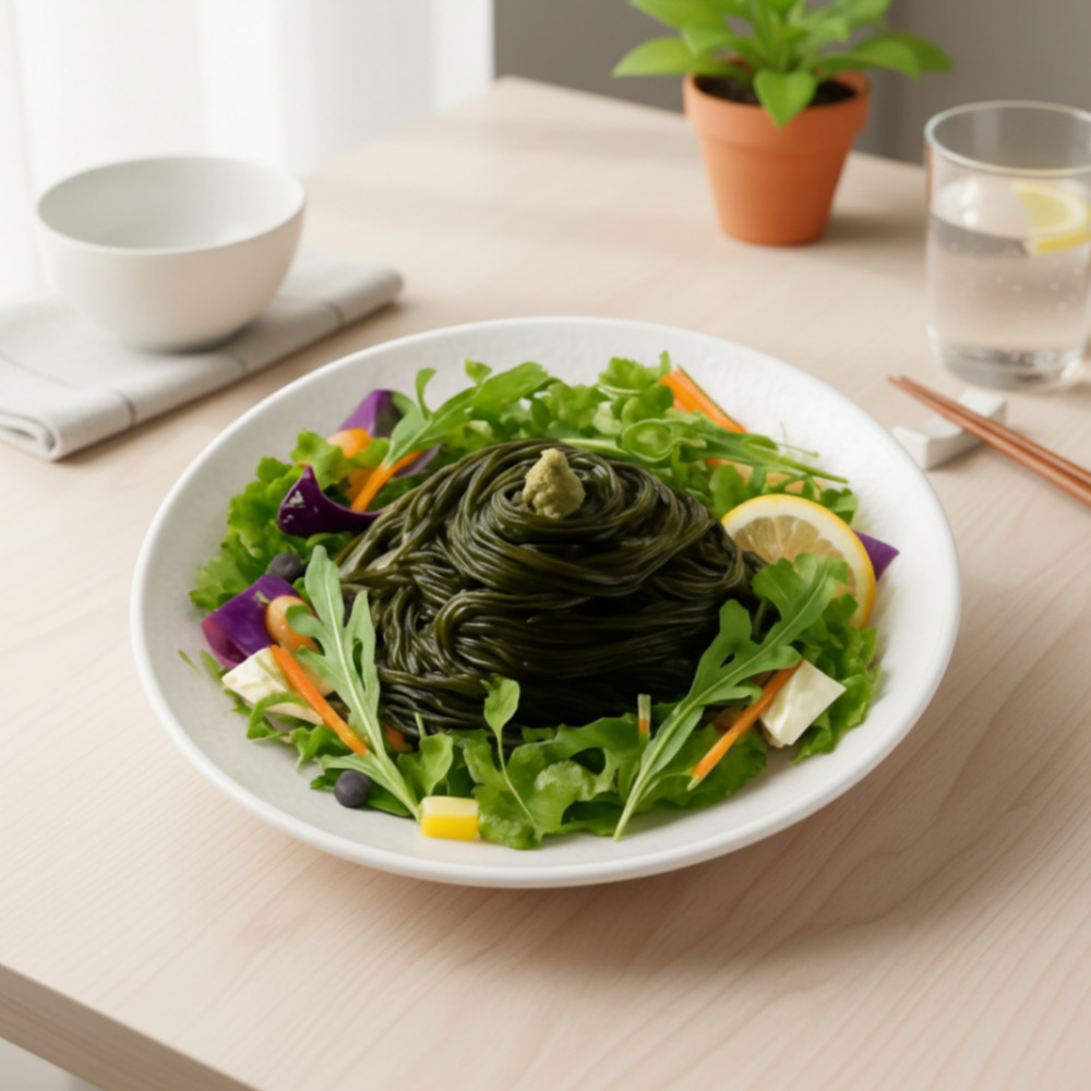 [해미푸드] 함초 참 미역국수 180g 15봉(비빔소스10개 + 메밀소스5개)