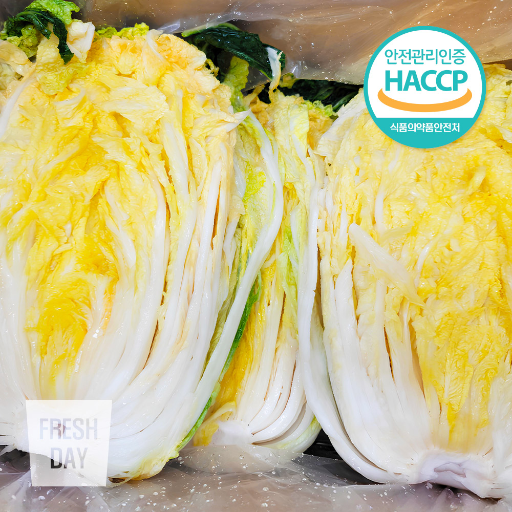 [HACCP인증] 깨끗하게 절인 해남 김장 절임배추 특품 20kg