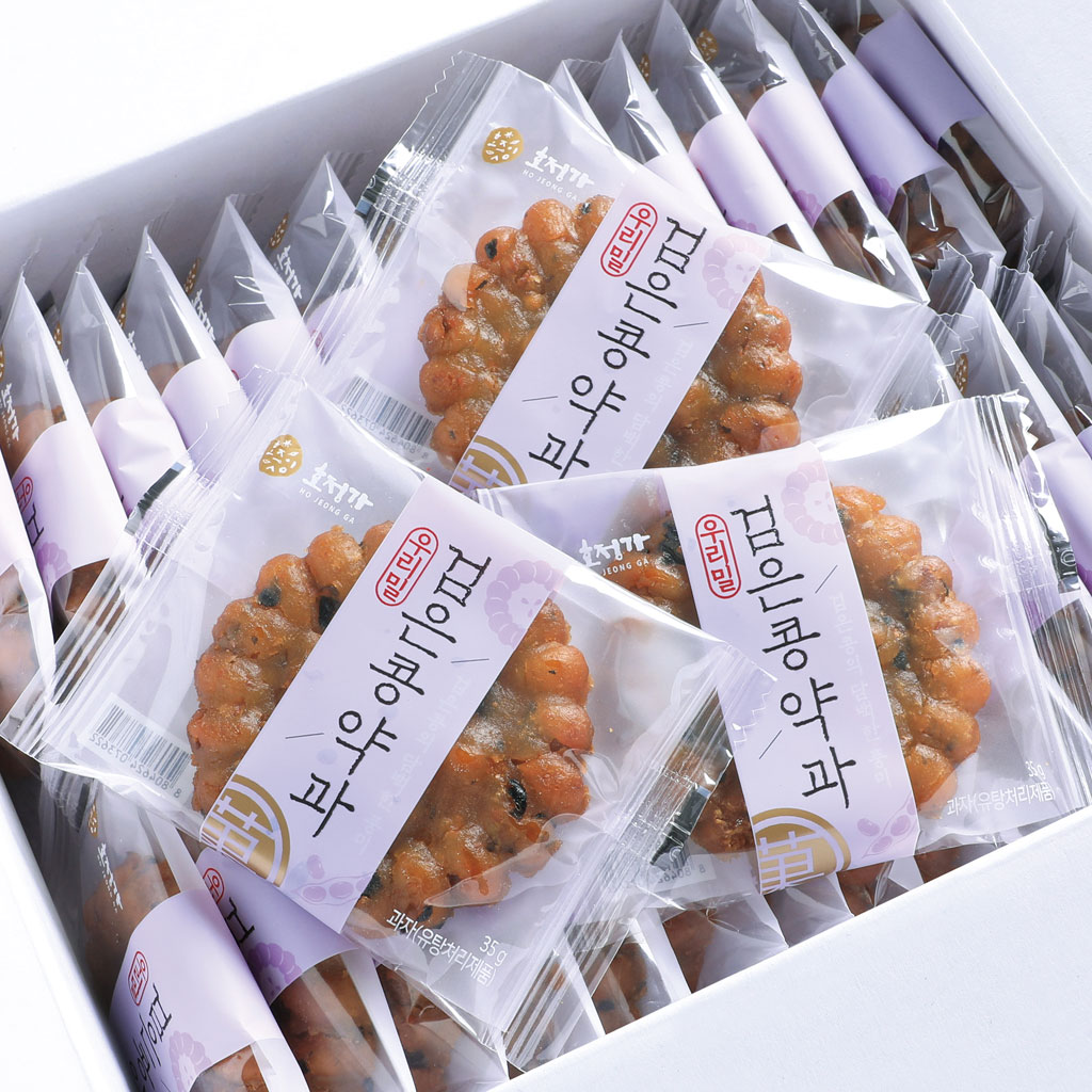 호정가 우리밀 검은콩약과 1KG / 국산 밀과 콩으로 만들어 고소하고 담백한맛