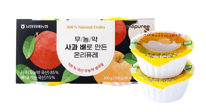 무농약 사과배로 만든 온리퓨레 (100g x 2ea)  총 4개 한셋트 대표이미지 섬네일