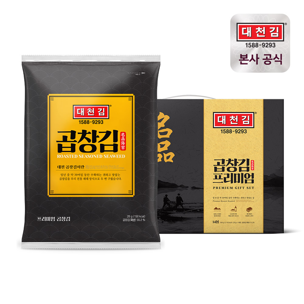 대천김 프리미엄 곱창김 26g x 14봉