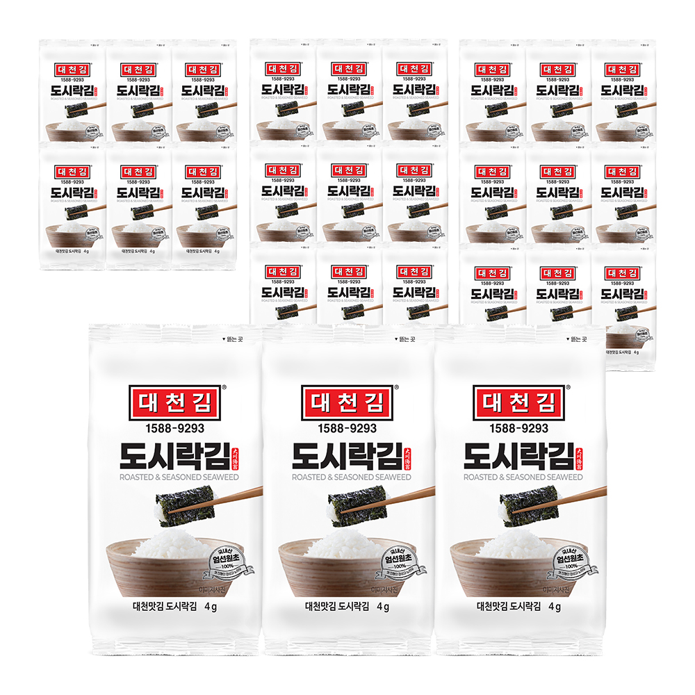 대천김 도시락김 4g × 27봉